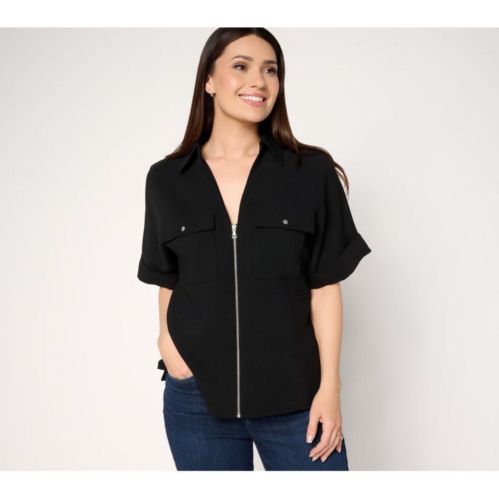 Susan Graver Women's Jacket Sz XL Make Your Selection: Textured Black A736543